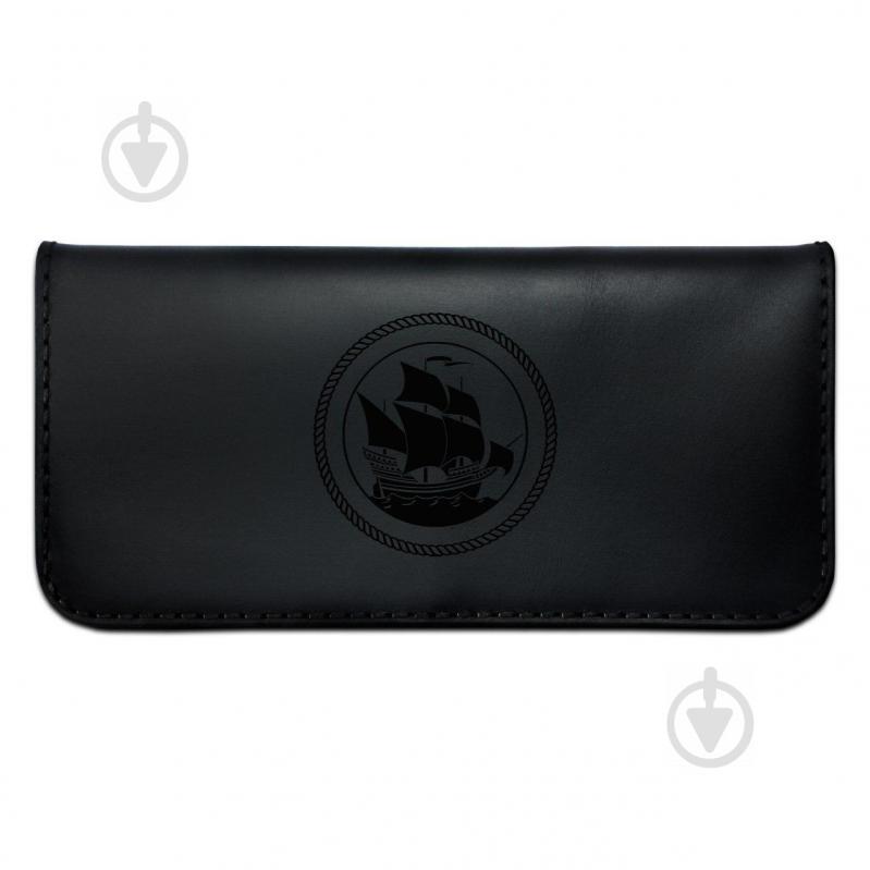 Компактное портмоне Wave Frigate из натуральной кожи Черный (as130301-4)