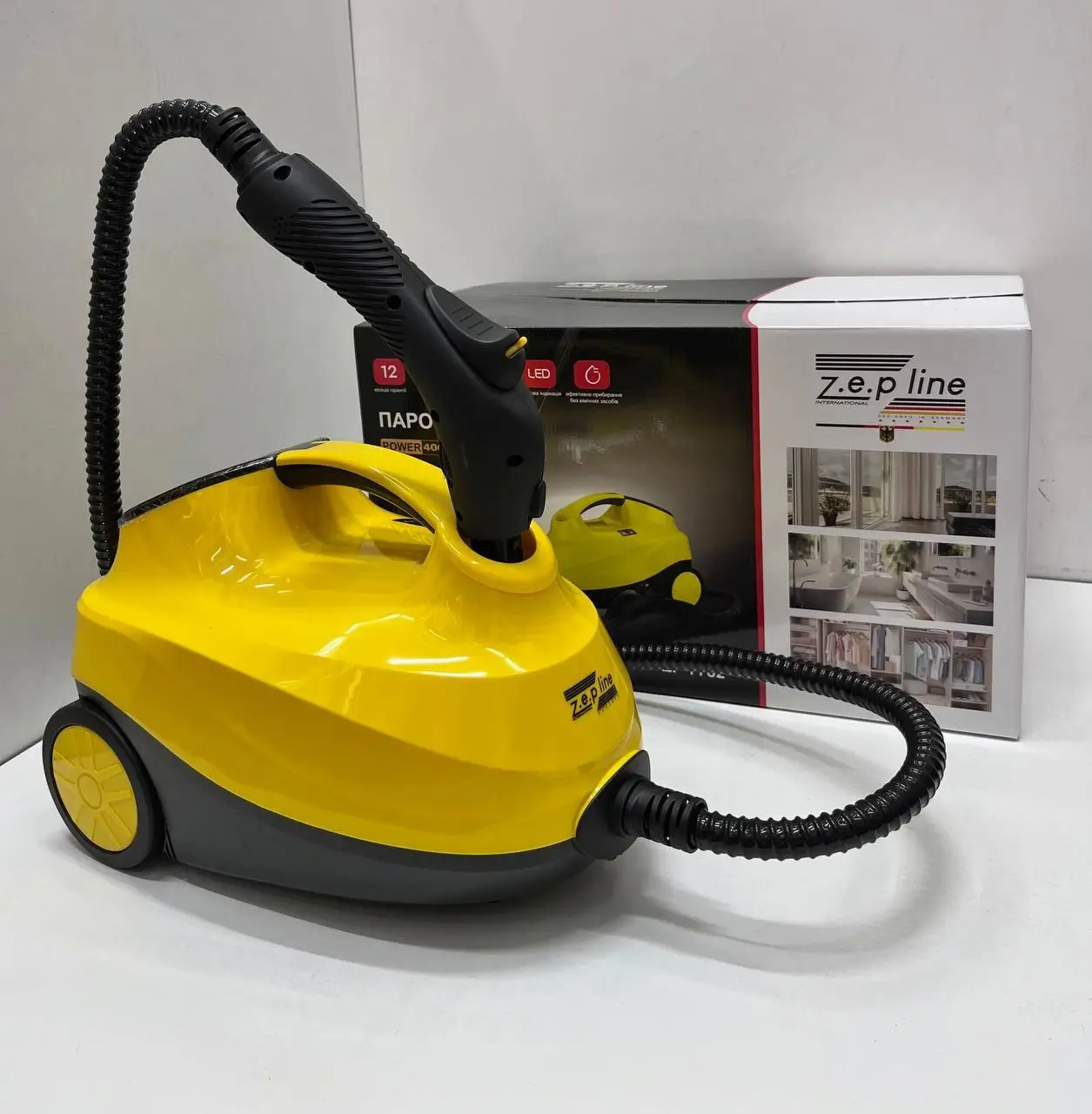 Пароочиститель Zepline ZP‑7782 4000 Вт 1,6 л 4 бар Желтый (ML-05168) - фото 3 Пароочиститель Zepline ZP‑7782 4000 Вт 1,6 л 4 бар Желтый (ML-05168) - фото 3