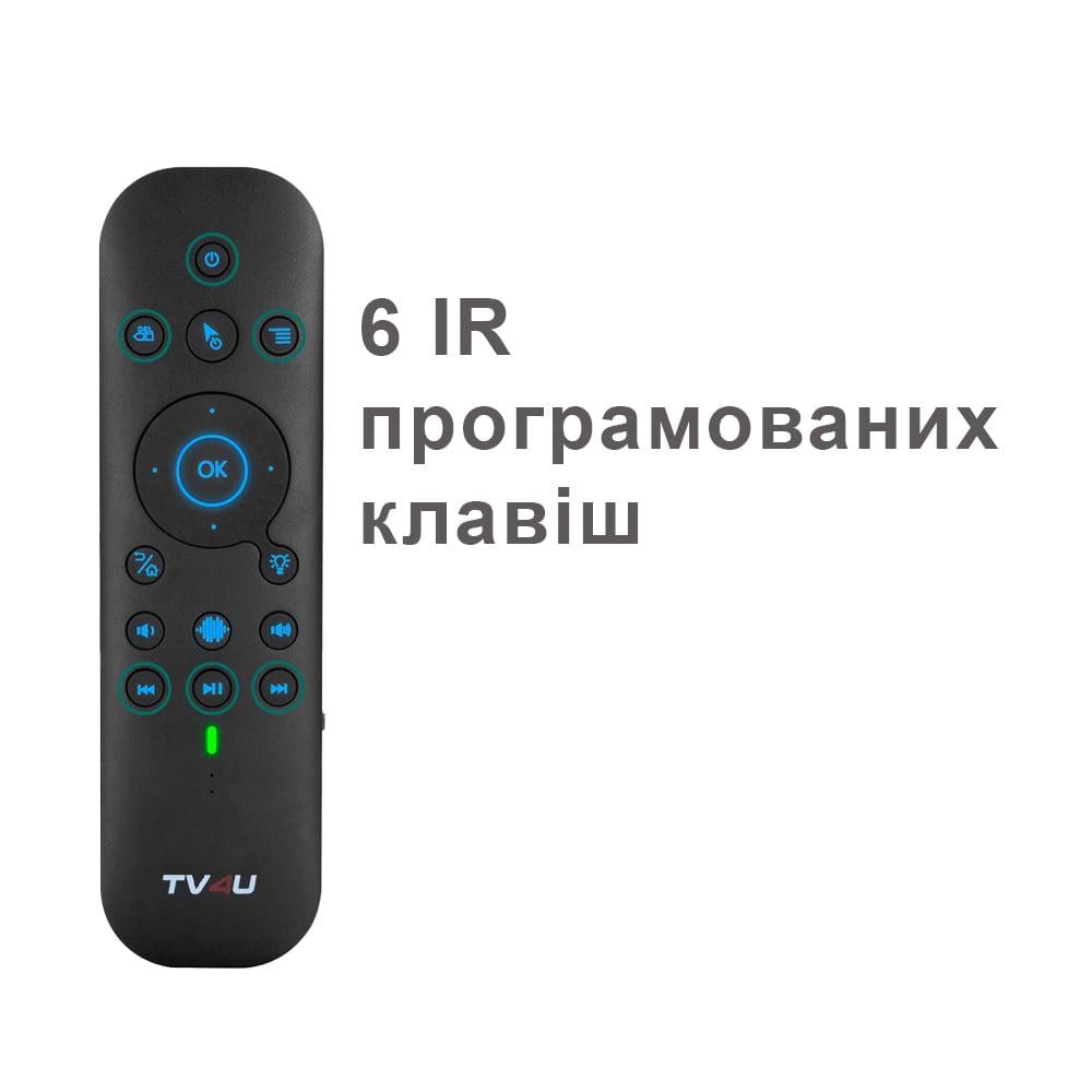 Универсальные аэропульт TV4U G60s Pro UKR с гироскопом клавиатурой тачпадом подсветкой и микрофоном (770) - фото 7