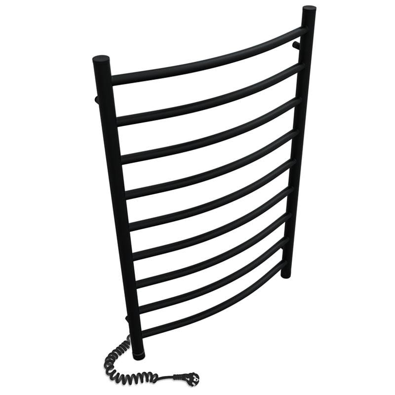 Полотенцесушитель электрический Heizung EG 11/55 1160x550 мм левый с терморегулятором Черный