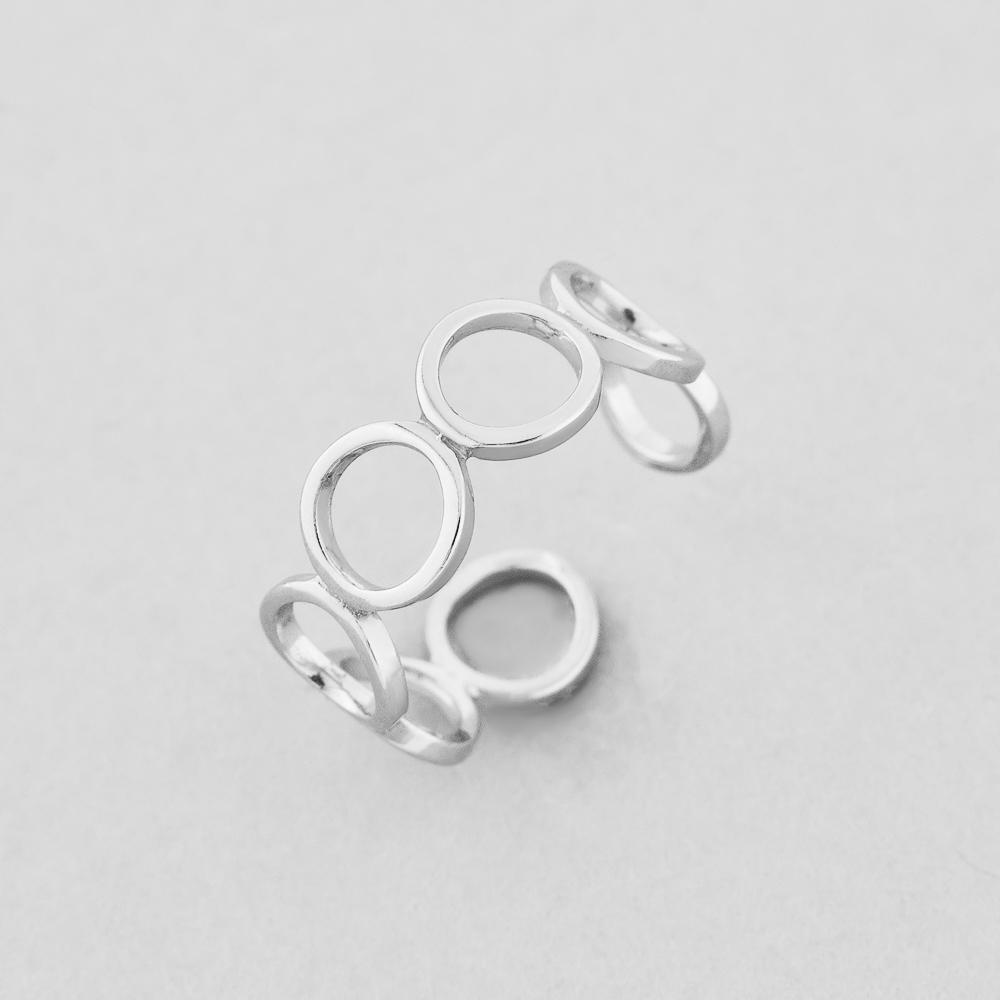 Серебряное кольцо Minimal Мечтательность (9298)