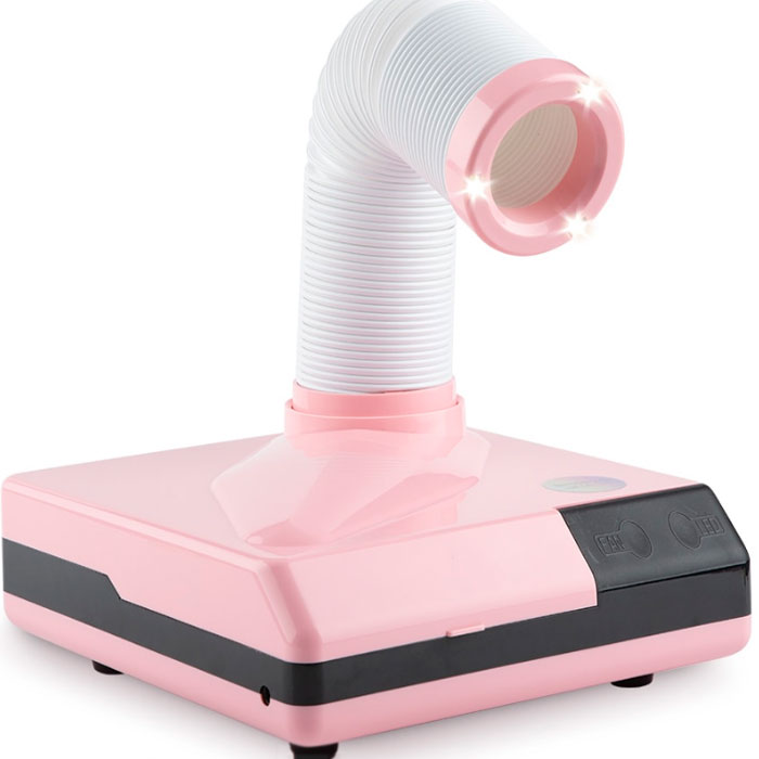 Вытяжка маникюрная со сменным фильтром DNC-360 60W SalonHome OS28899 Pink