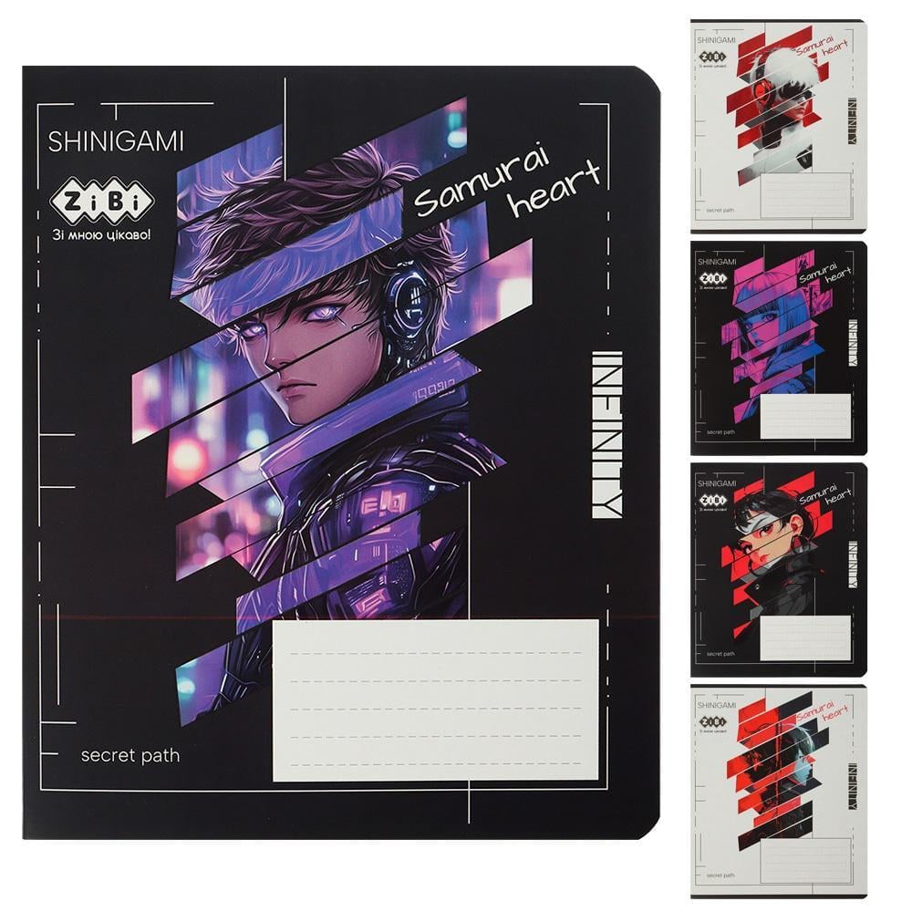 Зошити учнівські ZiBi KIDS LINE ANIME в клітинку 18 арк. 20 шт. (MTT-199057)