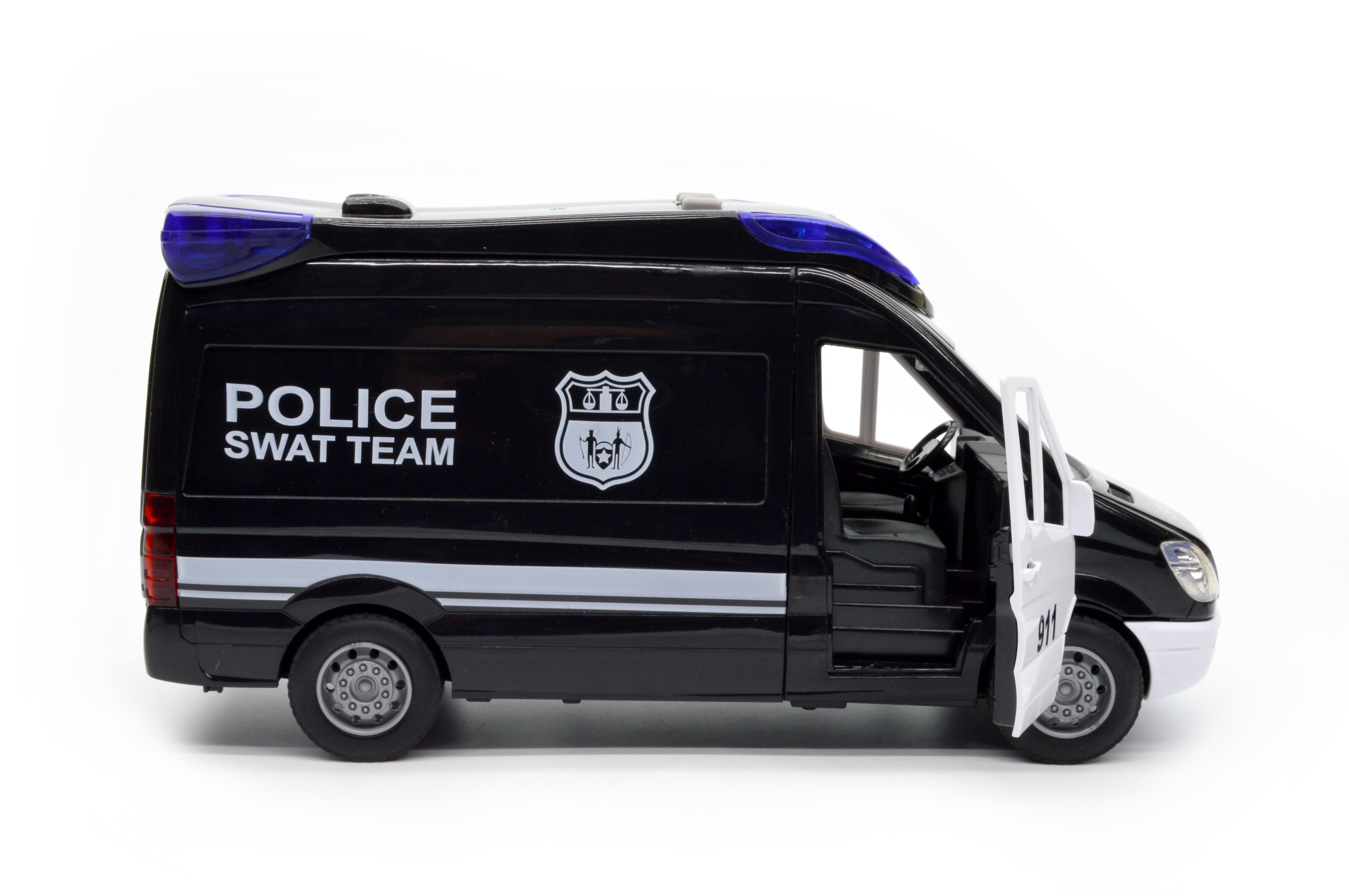 Машина полицейский фургон 666-12Р открываются все двери свет звук инерция - фото 7 Машина полицейский фургон 666-12Р открываются все двери свет звук инерция - фото 7