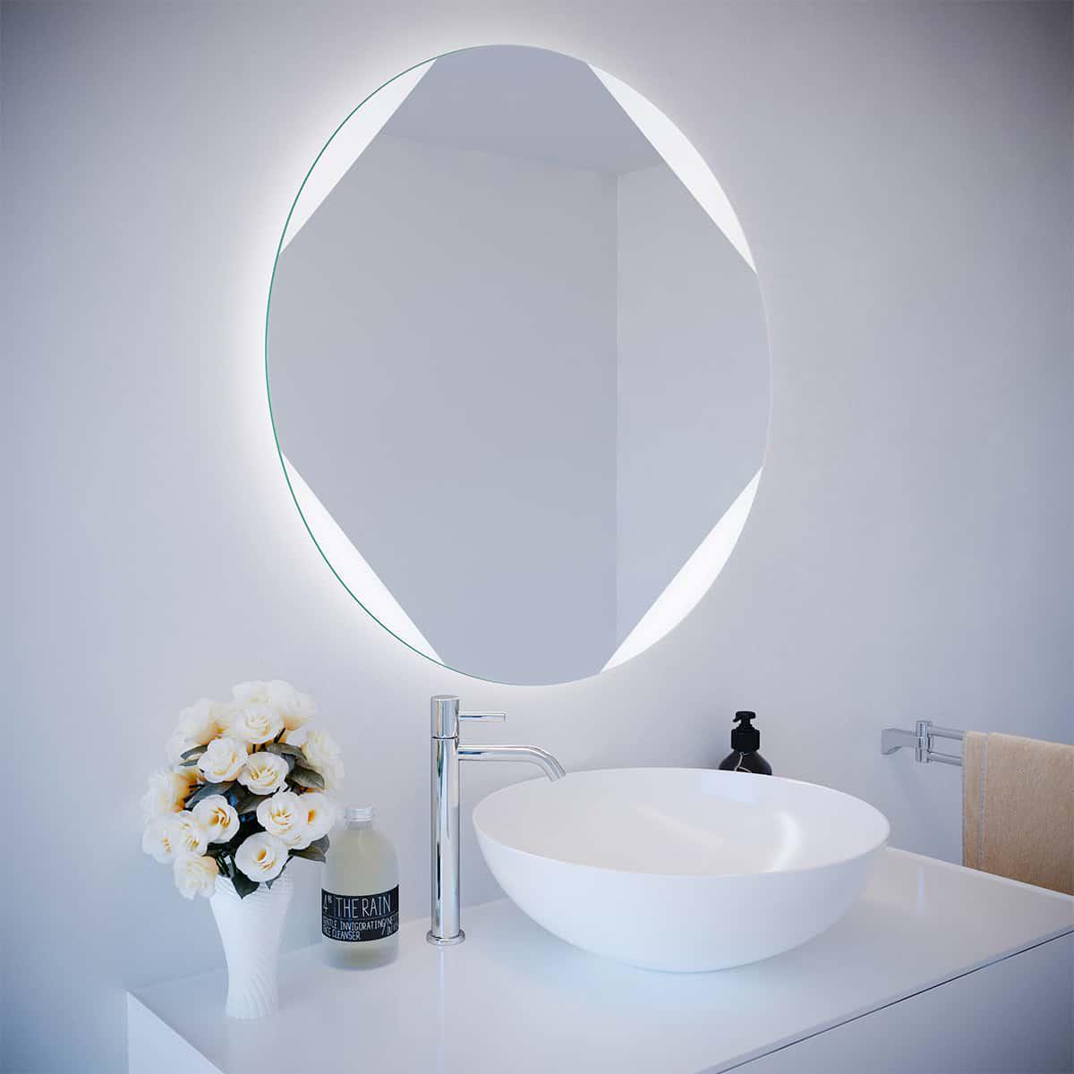 Зеркало Dim Dzerkal JEDA с LED-подсветкой 90х90 см (13323)