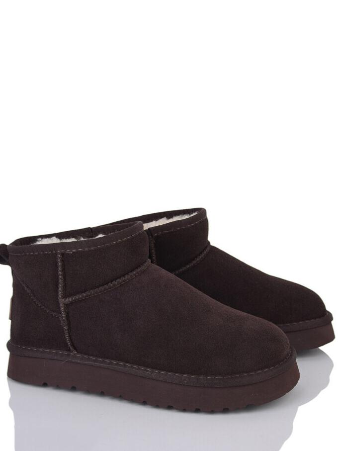 Угги замшевые на овчине ITTS SN9960-41 р. 37 Темно-коричневый