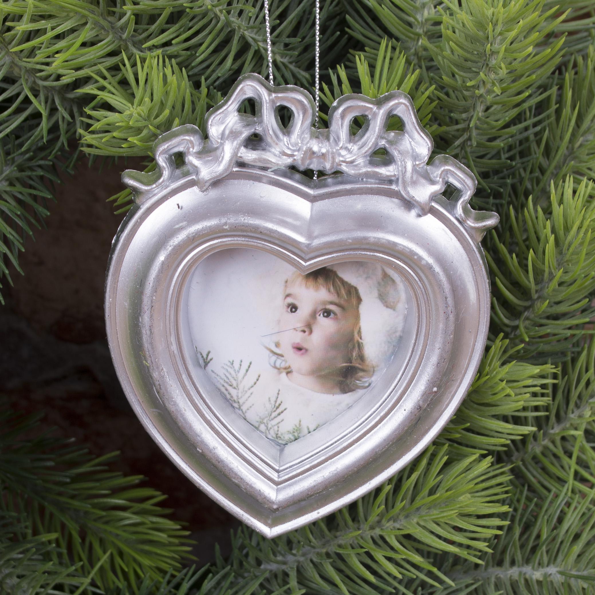 Фоторамка-підвіска на ялинку Серце (2649-1)