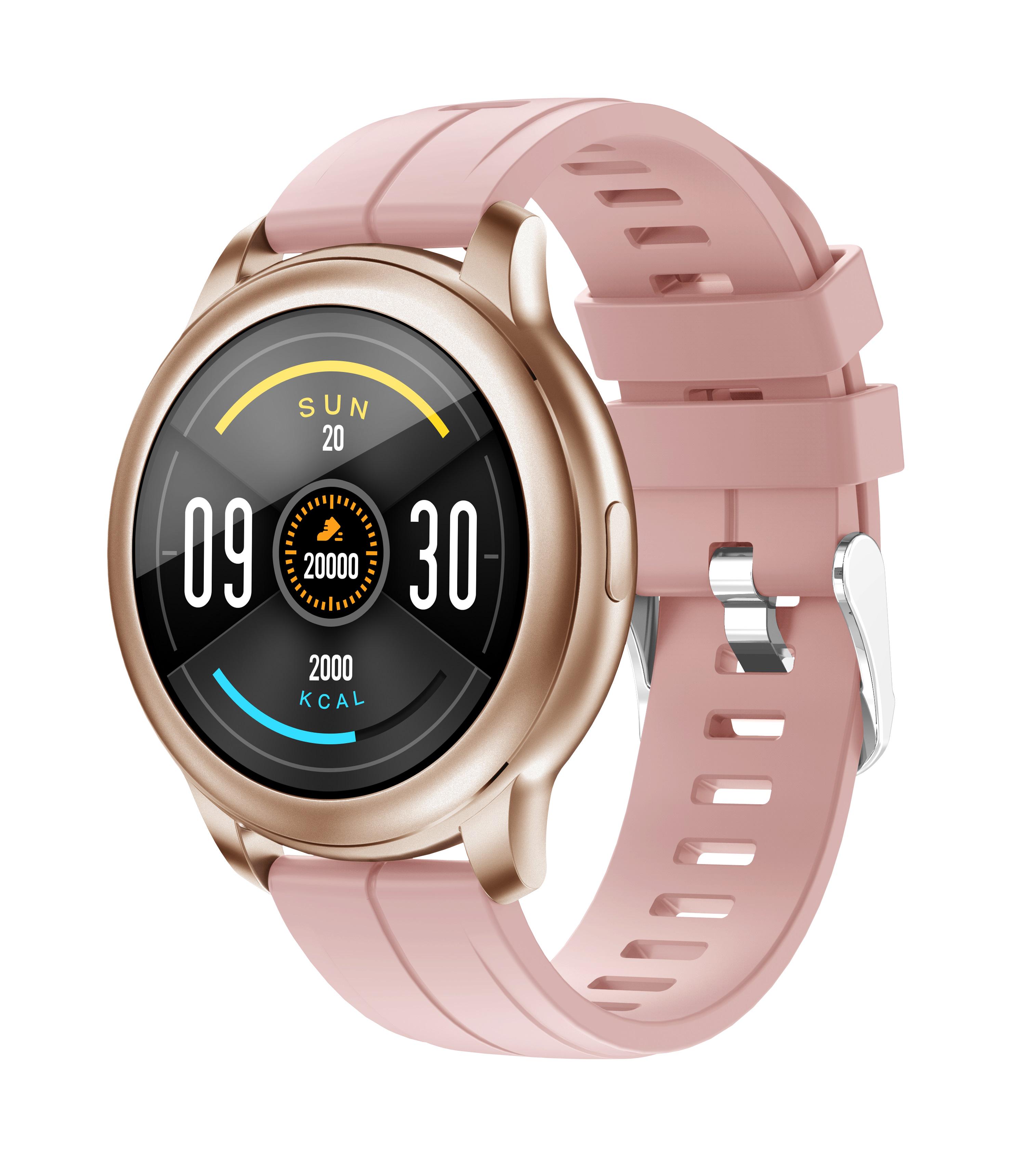 Умные часы Globex Smart Watch Me AERO Gold pink