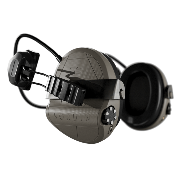 Наушники активны для установки под шлем Sordin Supreme T2 Rear ARC Rails IP68 SNR 29 4 режима звука Tan (303005-31P)