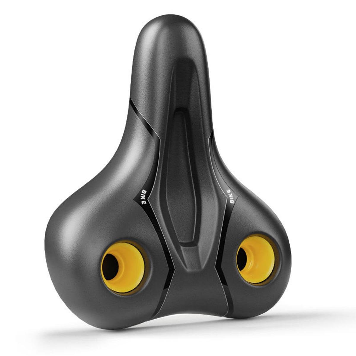 Седло велосипедное BEELORD 916B Черный с желтым (BLD-916B-4902)