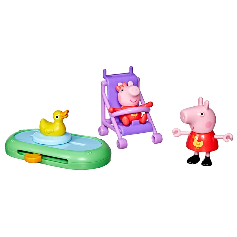 Ігровий набір PEPPA FIGURINES серії Моменти з Пеппою СЕСТРИЧКИ НА ПРОГУЛЯНЦІ (23431)