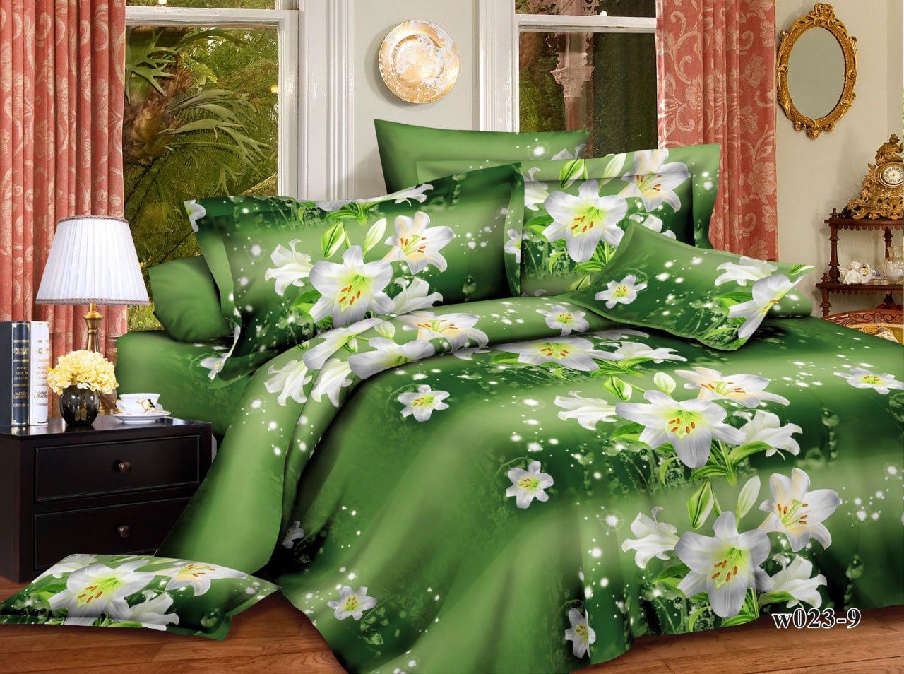 Комплект постельного белья MirSon 15-0610 Lilies детский микросатин Premium 110х140 см (2200005578865)