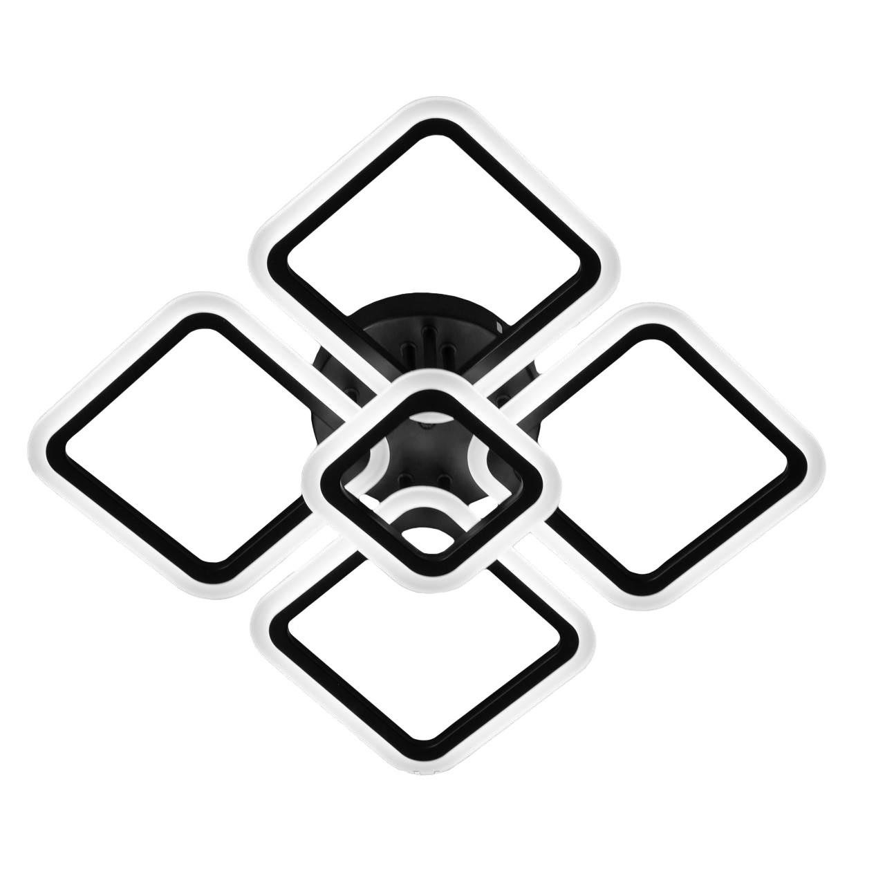 Люстра LED Svet SY-5330/4/1BK- 102W з пультом Чорний (30832719)