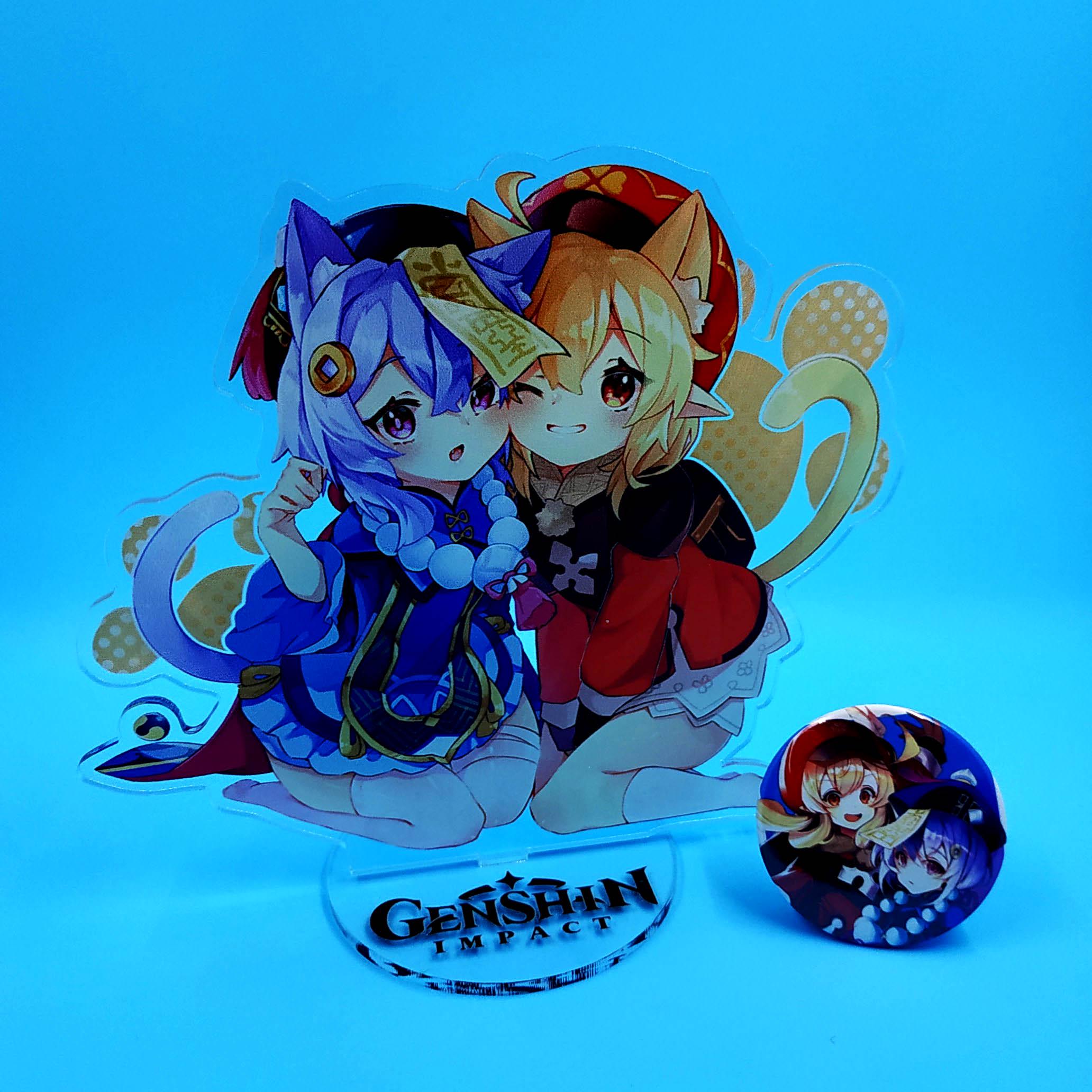 Акриловая фигурка Цици и Кли из Genshin Impact (2973)