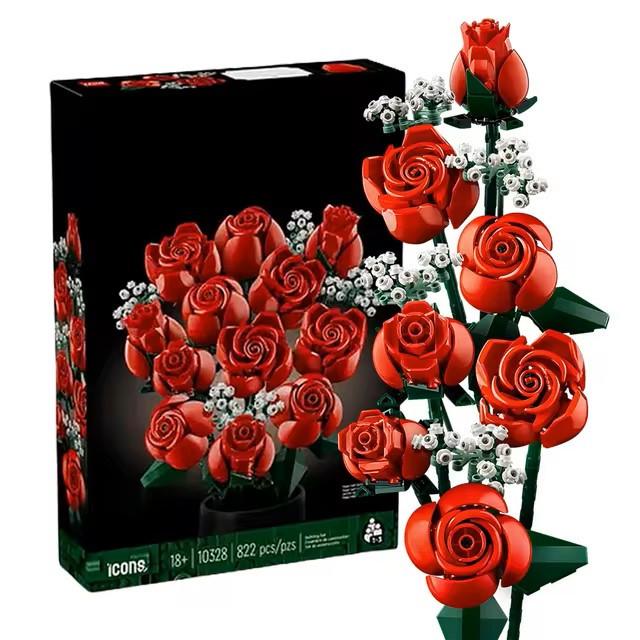 Конструктор Букет Троянд 822 деталі Червоний (383) - фото 7 Конструктор Букет Троянд 822 деталі Червоний (383) - фото 7