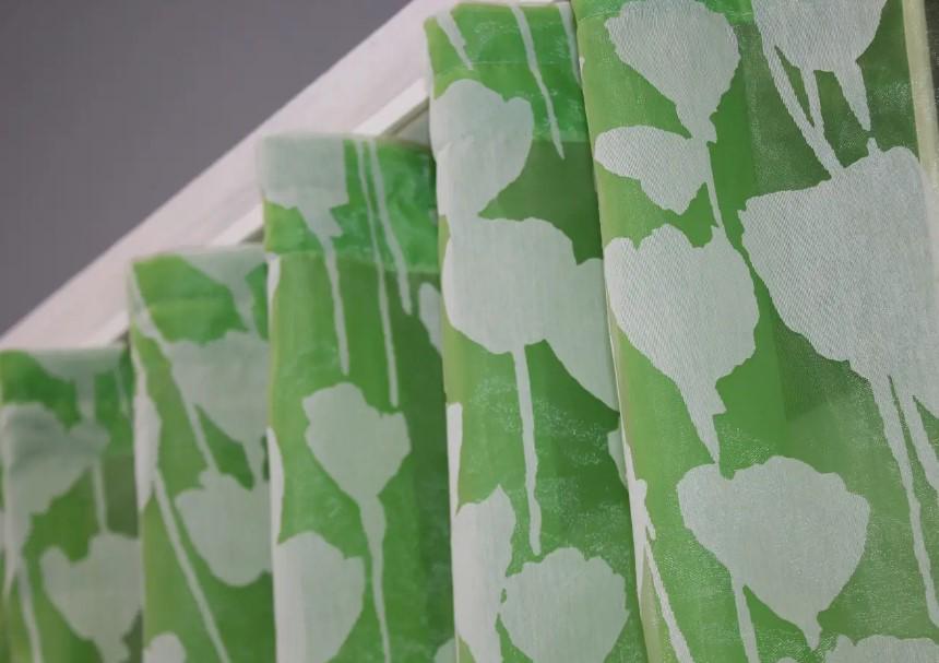 Занавеска на кухню 290х170 см Зеленый/Белый (084к 52-0965) - фото 5 Занавеска на кухню 290х170 см Зеленый/Белый (084к 52-0965) - фото 5