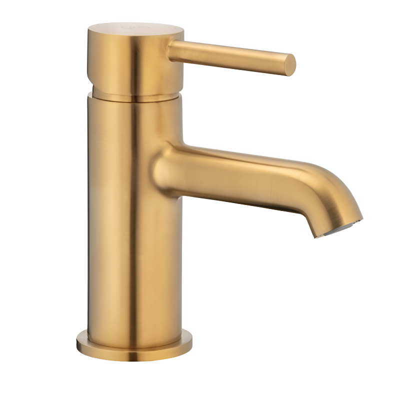 Смеситель для умывальника KFA Armatura Moza однорычажный Золото матовое (5032-815-31)