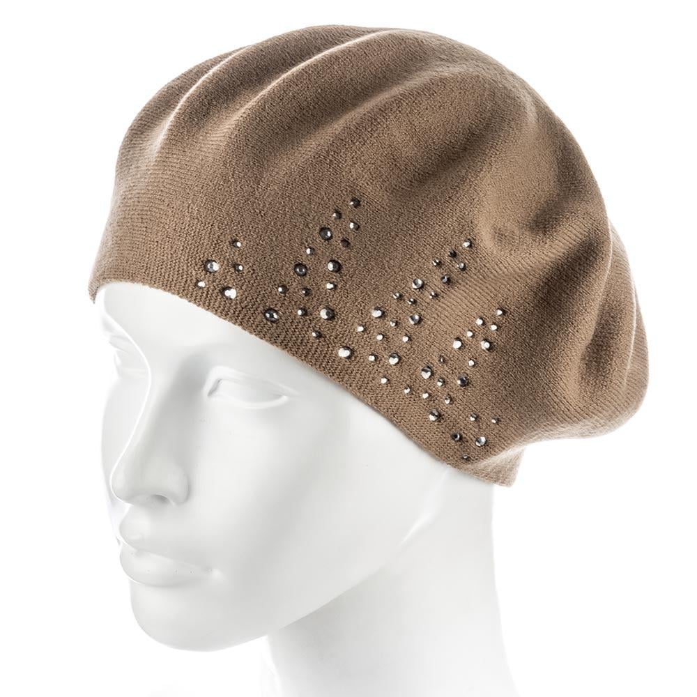 Берет женский Zolly ZH241 шерстяной мелкой вязки Лама