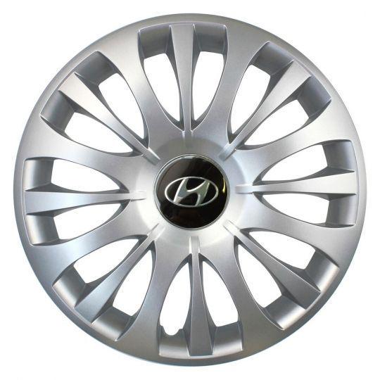 Автомобильные колпаки SKS 329 R15 с логотипом Hyundai 4 шт. Серебристый