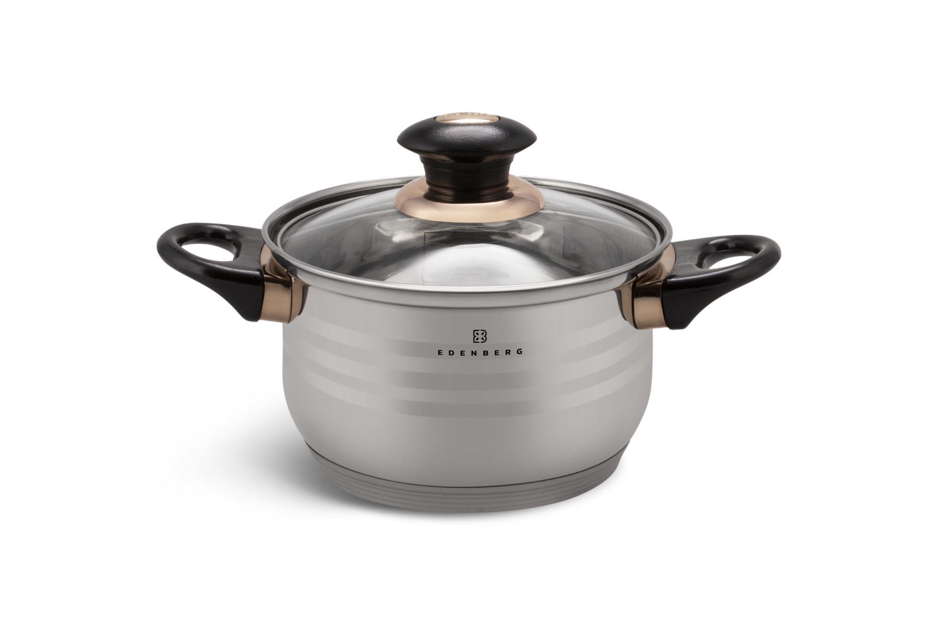 Набір посуду Edenberg EB-1141 нержавіюча сталь 12 пр. (P101236) - фото 4 Набір посуду Edenberg EB-1141 нержавіюча сталь 12 пр. (P101236) - фото 4