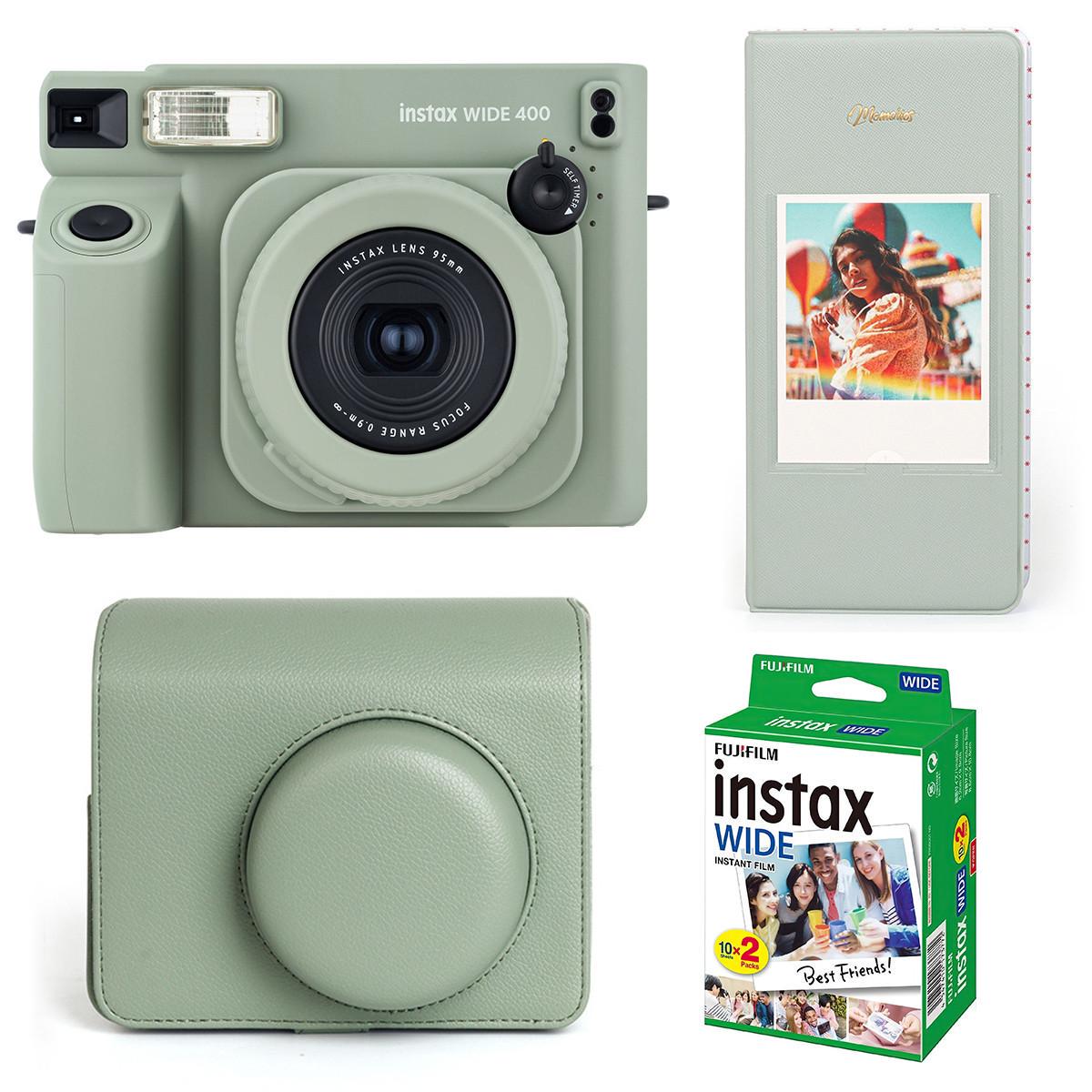 Набір камера Fujifilm Instax Wide 400 фотопапір 20 шт./чохол/фотоальбом на 64 фото Зелений (2619362735)