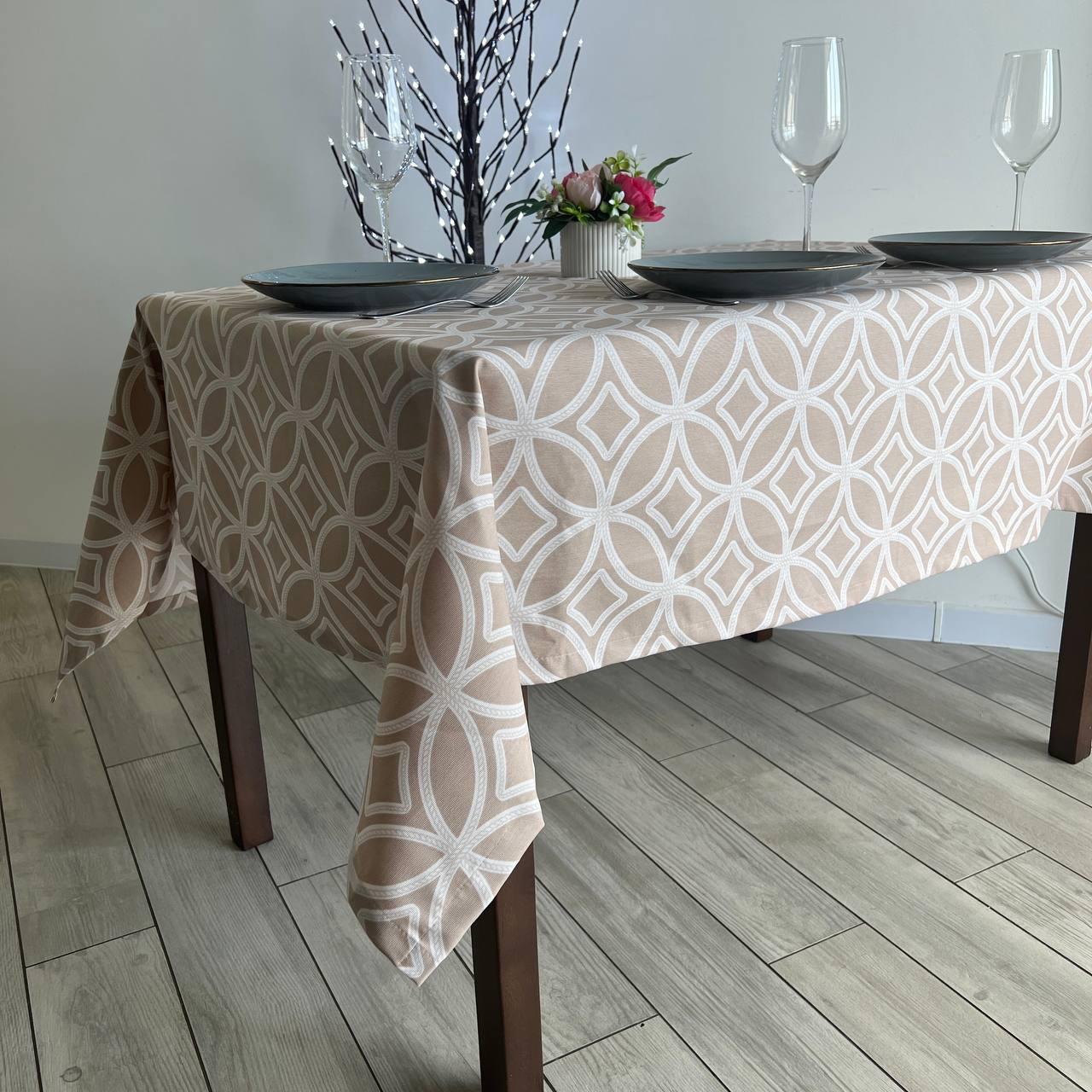 Скатертина водовідштовхувальна тефлонова прямокутна 260x170 см (30079-p4)