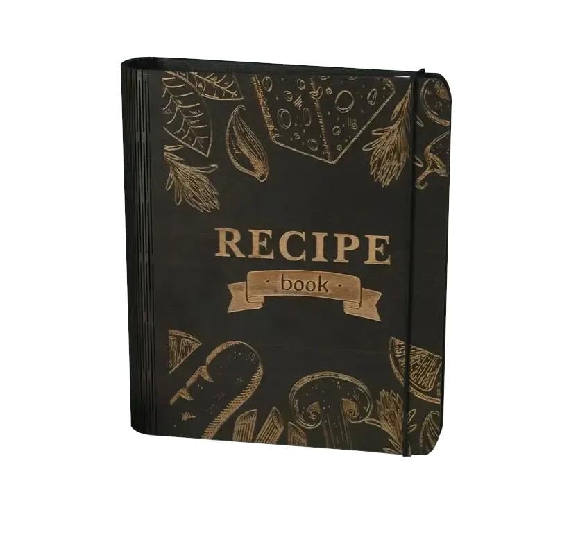 Книга для кулинарных рецептов "Recipe book" с принтом еды А5 22,5х17 см (NB-103-2)