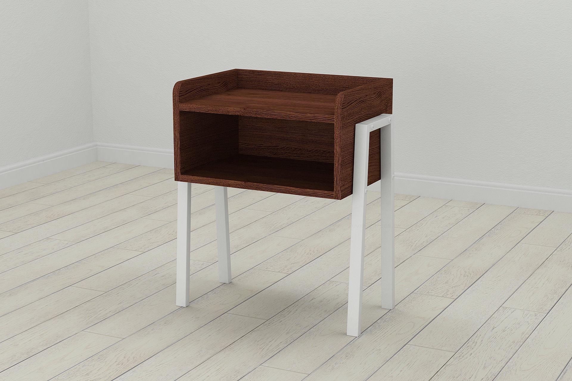 Тумба модульная Ferrum-decor Джузи металл/ДСП 16 мм 540x450x320 мм Белый/Венге (FRD-105504)
