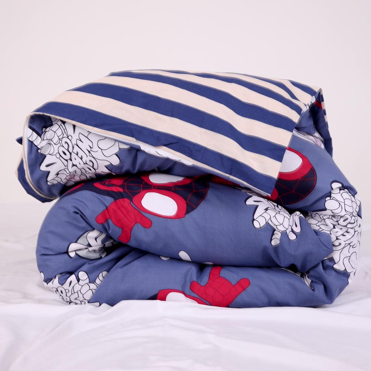 Комплект постільної білизни PaniPava Спайдермен бязь 155х215 см (10100657) - фото 2