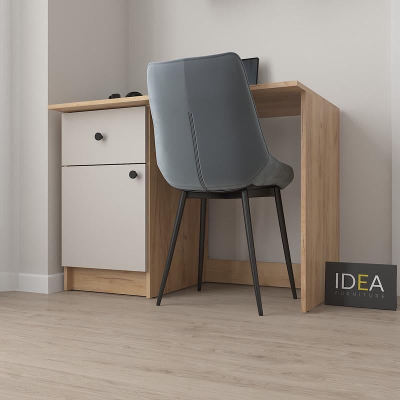 Письмовий стіл Idea Д-103 100 см Дуб Крафт/Кашемір (36147854)