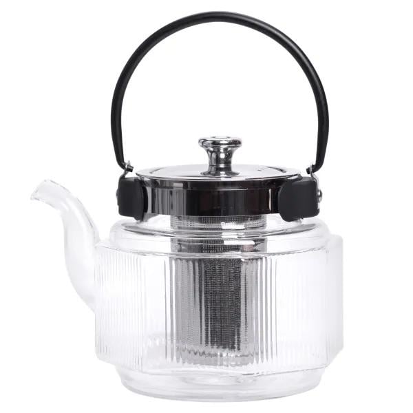 Чайник заварочный из боросиликатного стекла 800 мл Прозрачный (HP-33-4) Чайник заварочный из боросиликатного стекла 800 мл Прозрачный (HP-33-4)