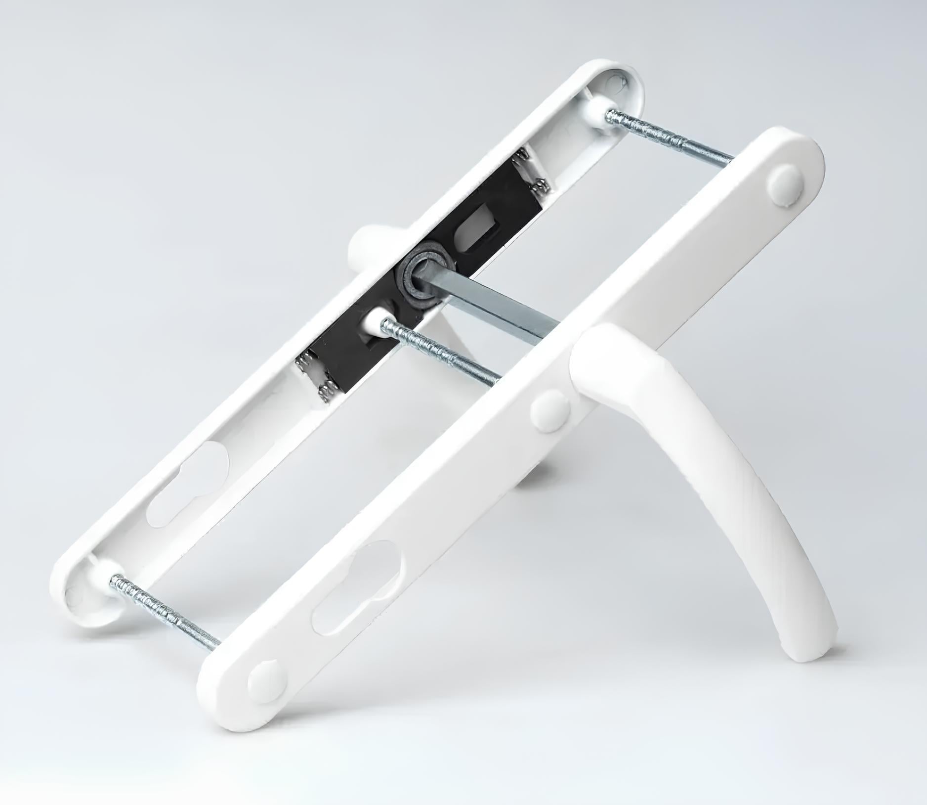 Ручка нажимная для металлопластиковой двери Antey DHS с пружиной 3 винта 92х26х240х216 мм Белый (26157) Ручка нажимная для металлопластиковой двери Antey DHS с пружиной 3 винта 92х26х240х216 мм Белый (26157)