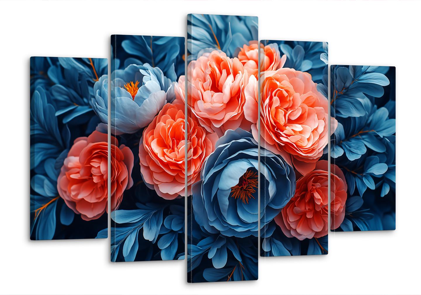 Картина модульная MAKO цветочный калейдоскоп 80x125 см (MK50592)