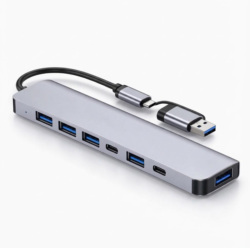 USB-хаб 3.0 Type-C CUHub 7в1 USB HUB переходник 7в1 (3067748172)