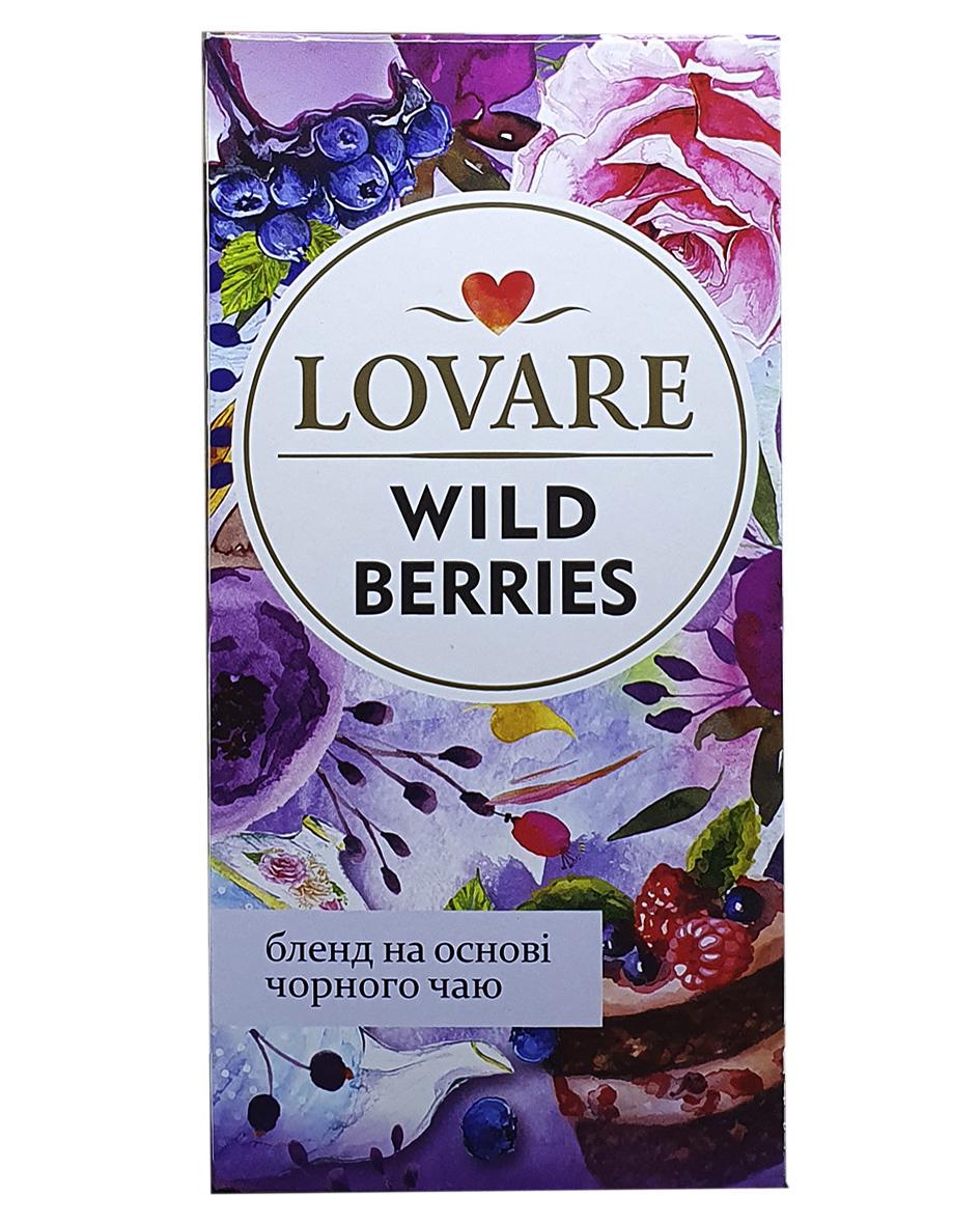 Чай черный Lovare Дикая ягода в пакетиках с ароматом лесных ягод 24 пакетика 1,5 г (53138) - фото 2