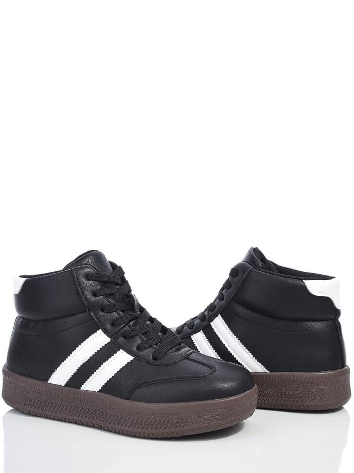 Кроссовки кожаные Stilli SDWN20-6 р. 39 Черно-коричневый