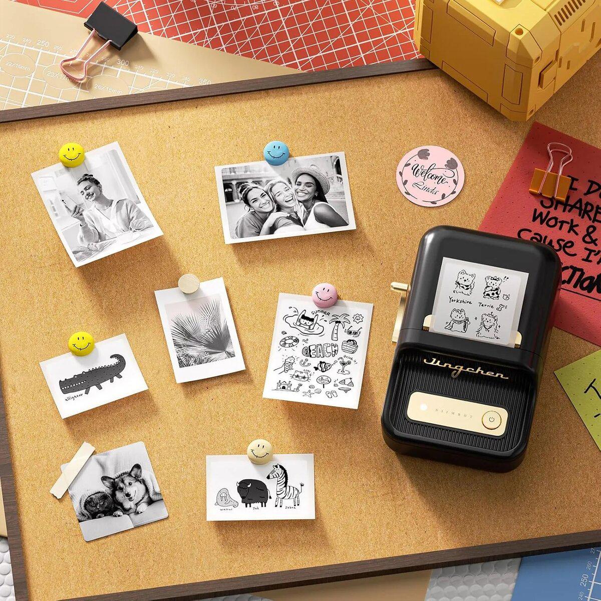 Термопринтер етикеток/стікерів NIIMBOT B21S Bluetooth портативний 1500 mAh Black (1AC19051601) - фото 8 Термопринтер етикеток/стікерів NIIMBOT B21S Bluetooth портативний 1500 mAh Black (1AC19051601) - фото 8