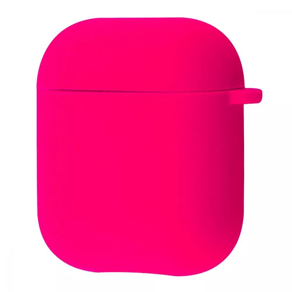 Чохол для навушників PRC Silicone Case Full for AirPods 1/2 Bright Pink (13968162)