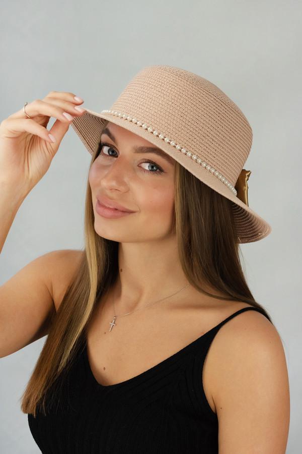 Шляпа женская Braxton канотье Лола Пудровый (1715)