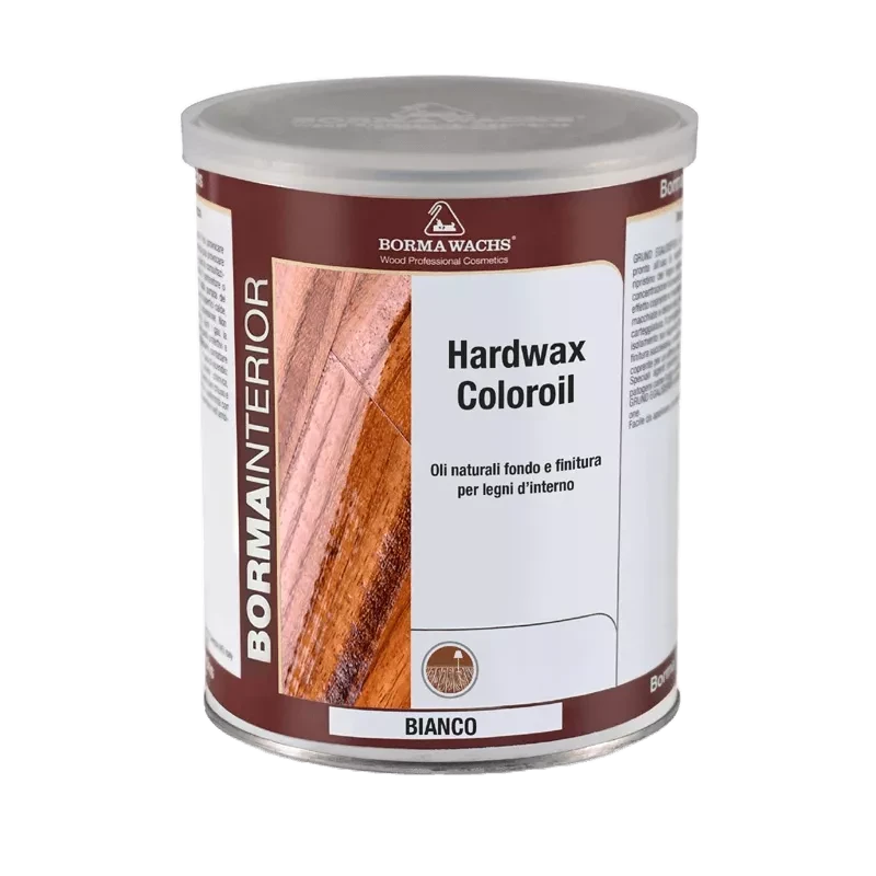 Олія паркетна підвищенної твердості Borma Wachs Hardwax Coloroil White 5 л Білий (25685953)