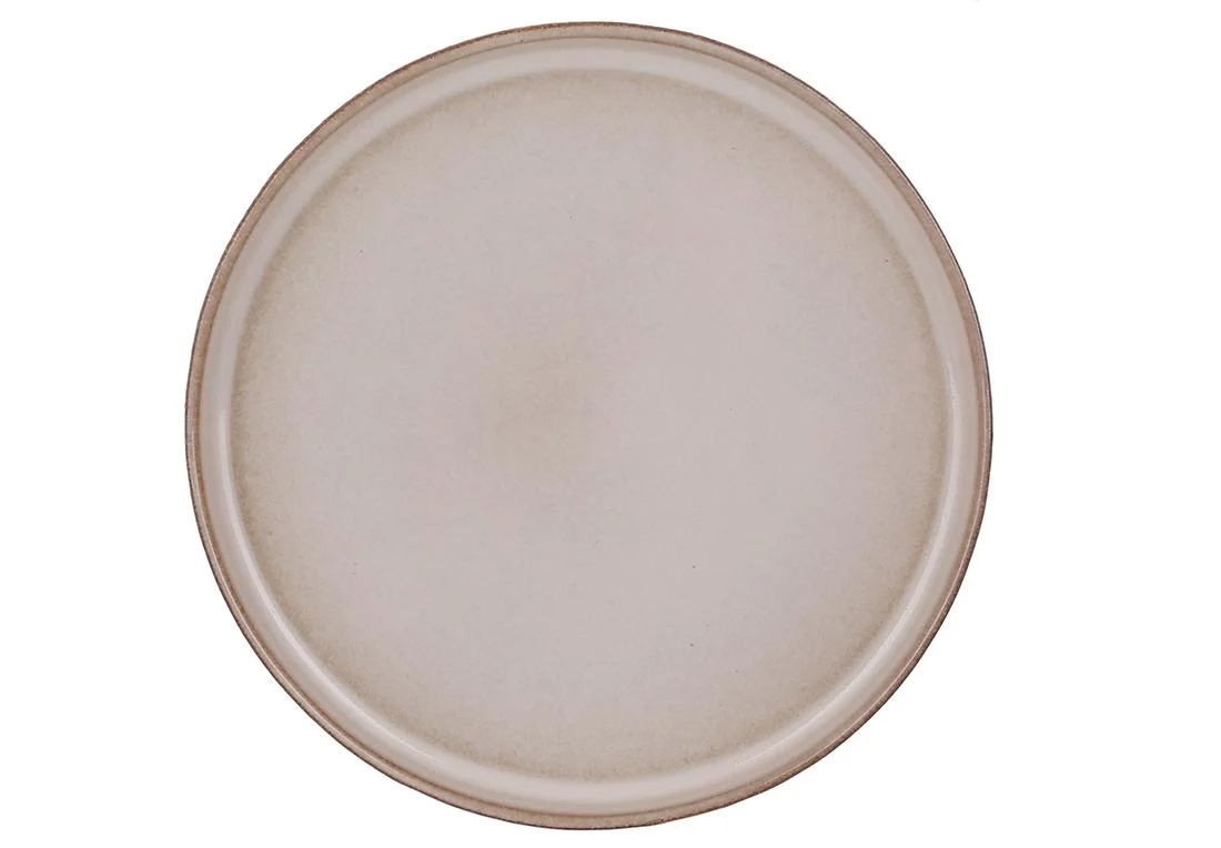 Набір тарілок керамічних BonaDi Modern line l d 21 см 4 шт. Бежевий (344-209)