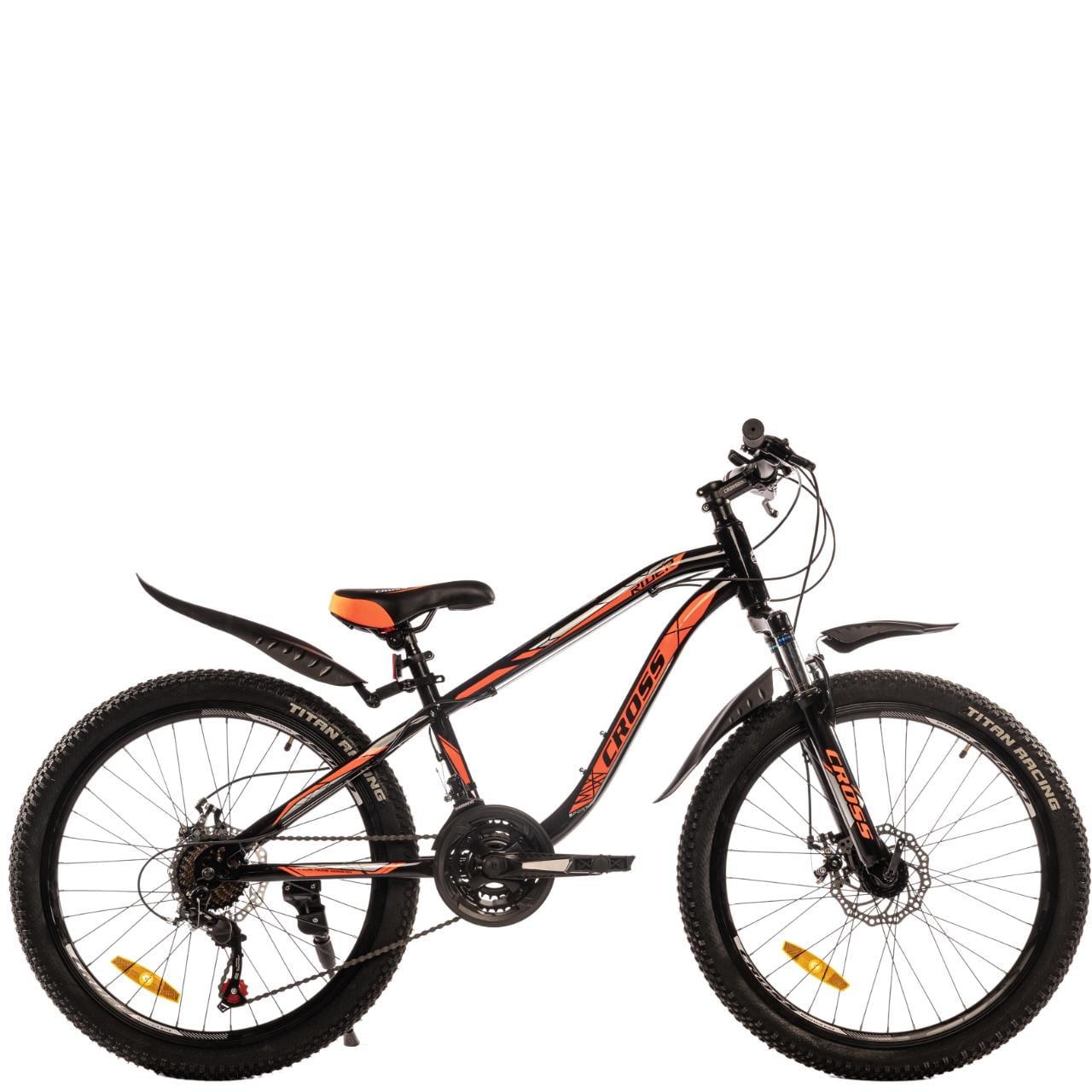 Велосипед подростковый Cross Rider от 125 см 24" 12" Black/Orange (9c0f65b6)