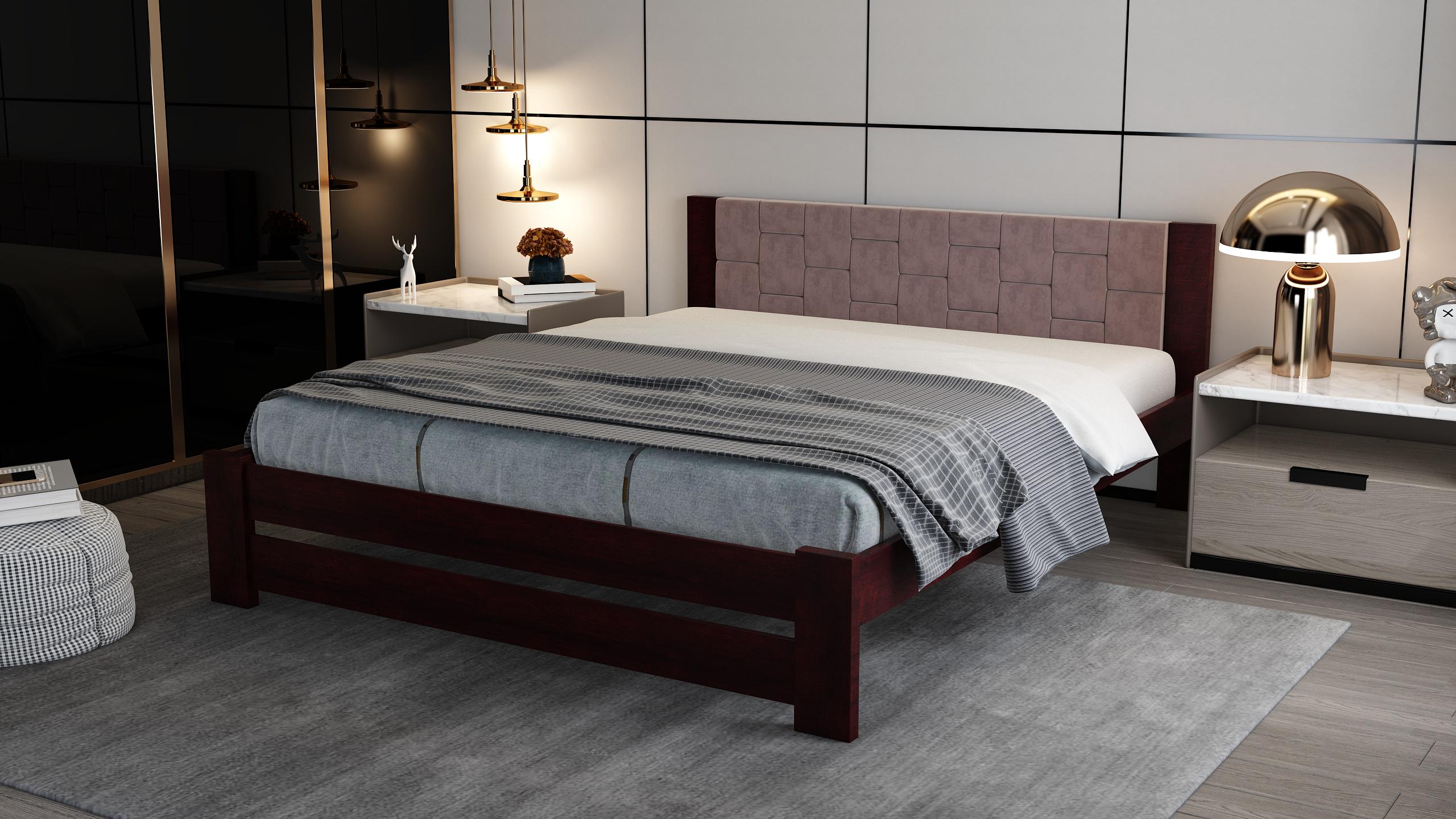 Кровать двуспальная ViANT Сиена 160x200 см Орех