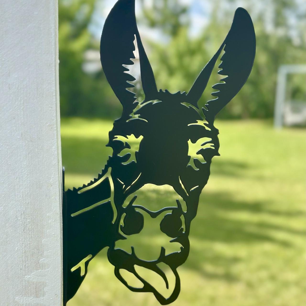 Садовая фигура Осел металлический для дерева/беседки/террасы/сада/подворья (DCR018) - фото 3 Садовая фигура Осел металлический для дерева/беседки/террасы/сада/подворья (DCR018) - фото 3