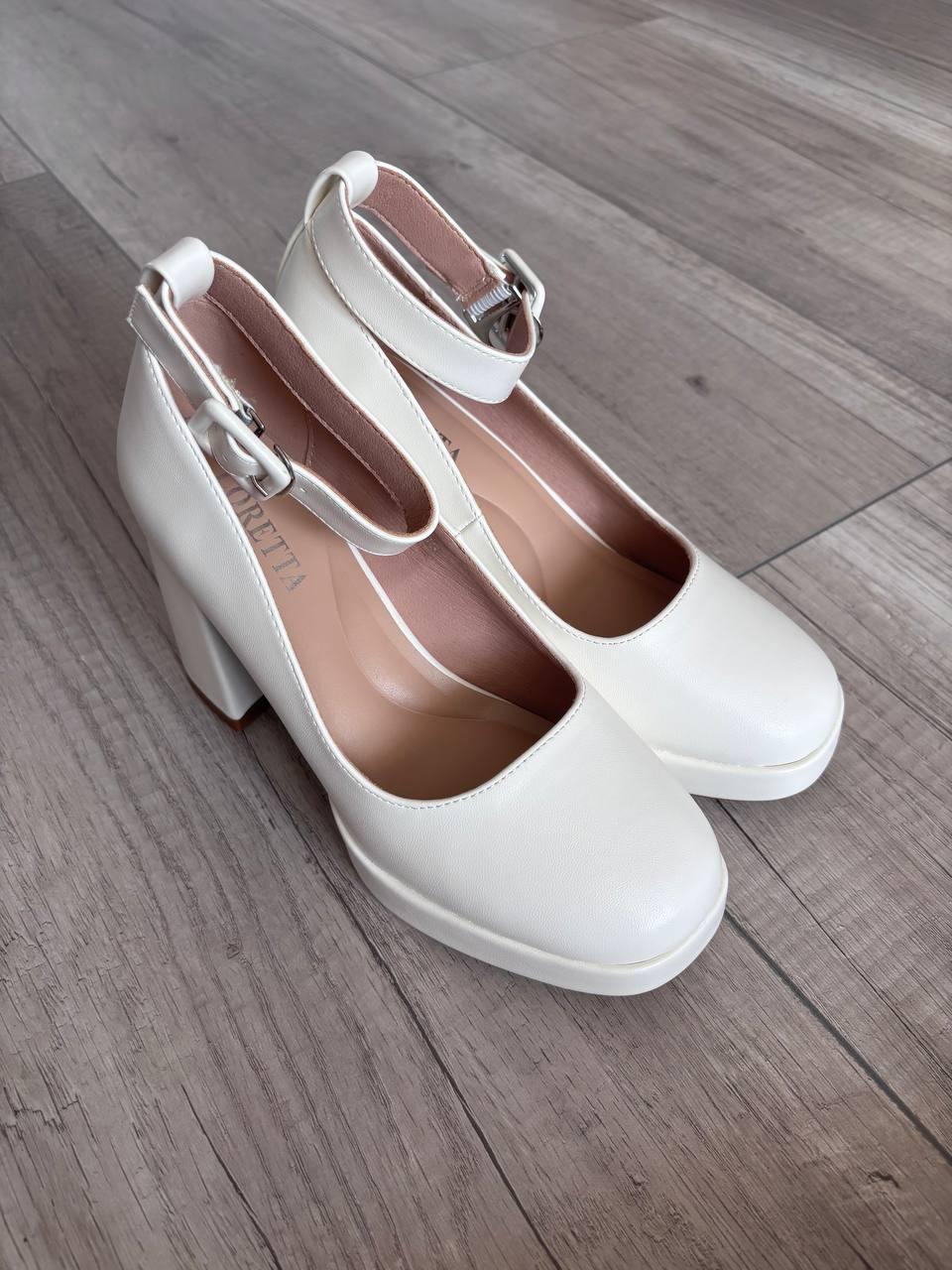 Туфлі жіночі Loretta на каблуку р. 40 26 см Білий (10093-40) - фото 13 Туфлі жіночі Loretta на каблуку р. 40 26 см Білий (10093-40) - фото 13