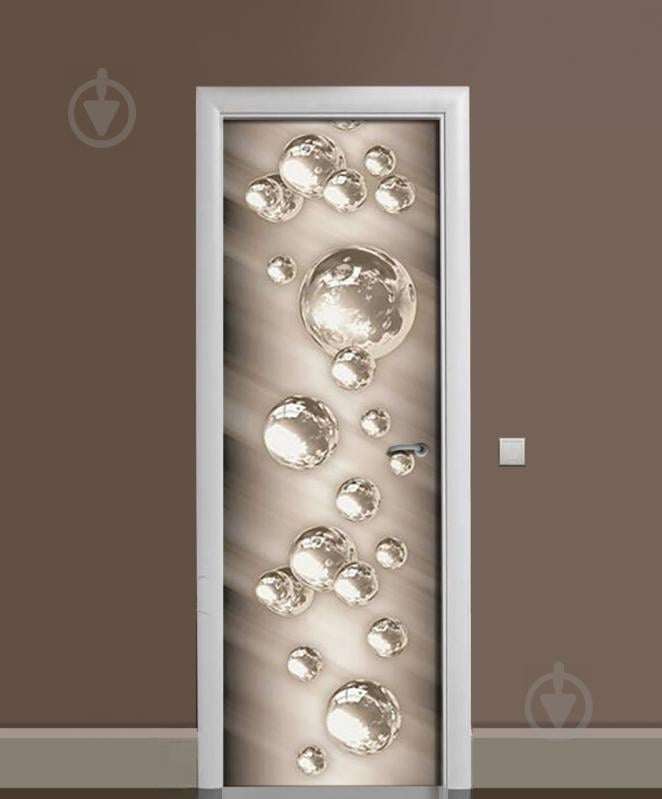 Наклейка на дверь Zatarga «Стальные шарики» 650х2000 мм виниловая 3Д наклейка декор самоклеящаяся Наклейка на дверь Zatarga «Стальные шарики» 650х2000 мм виниловая 3Д наклейка декор самоклеящаяся