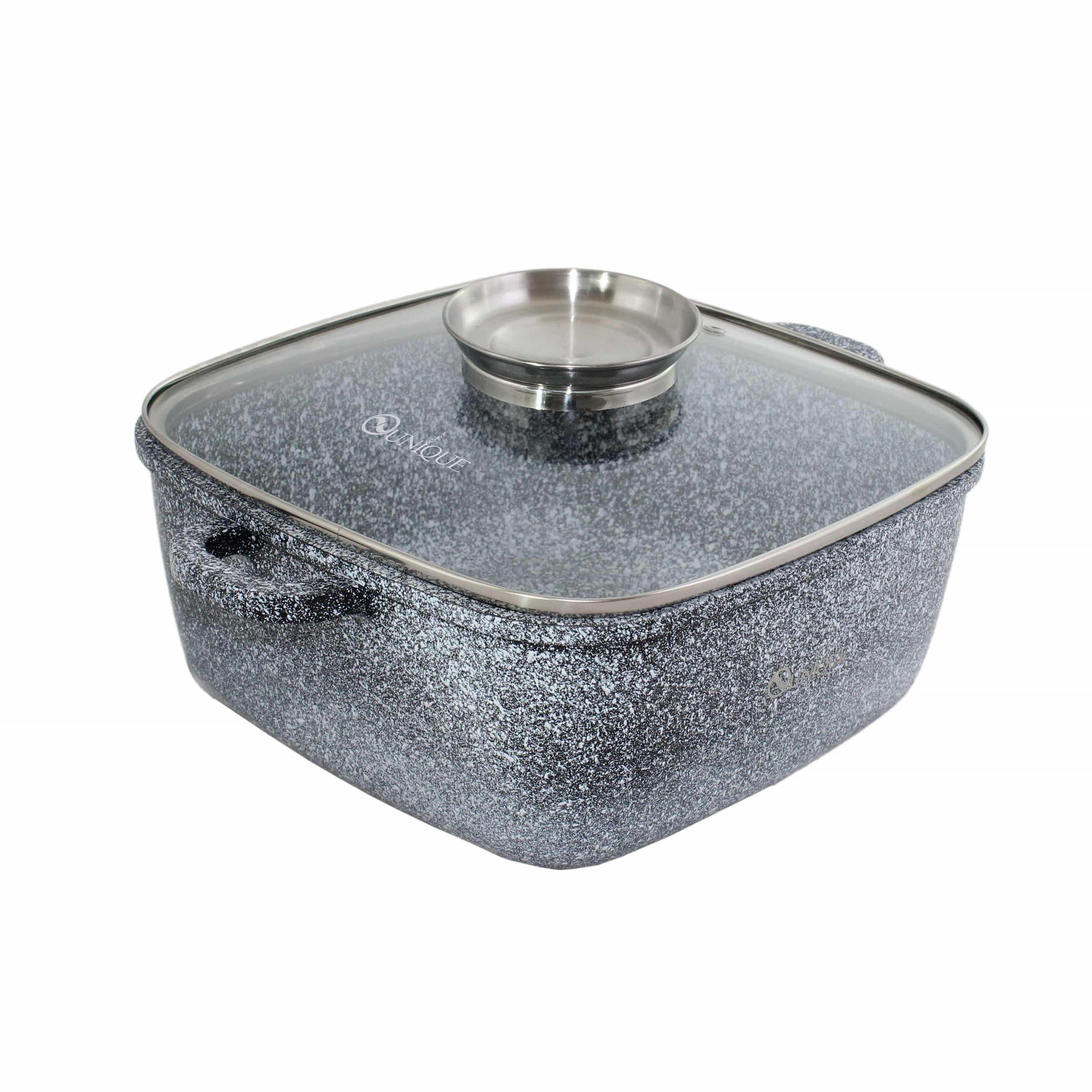 Кастрюля Unique UN-5208 гранитная с крышкой 6,1 л 28 см