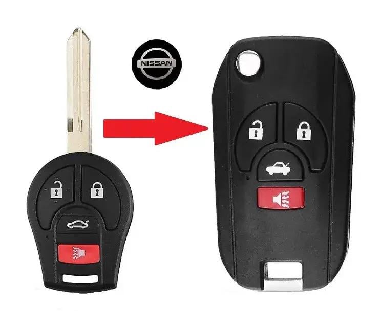 Корпус выкидного автоключа для Nissan MS25 (400492) - фото 2