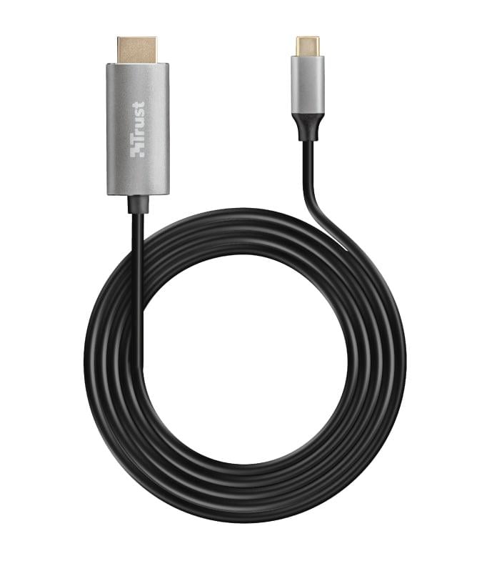 Кабель Trust Calyx USB-C - HDMI 1,8 м Чорний (23332_TRUST)