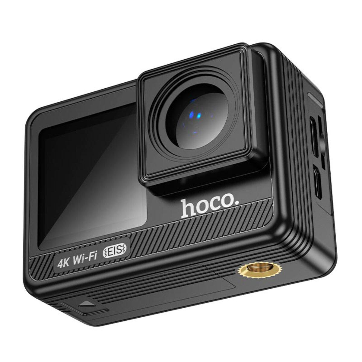 Экшн-камера Hoco DV102 Anti-Shake 4K Wi-Fi с водонепроницаемым боксом Black (24998500)